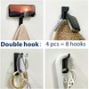 Tqswdmb Adhesive Razor Hooks,Adhesive Wall Mount Hanger Heavy Duty Waterproof