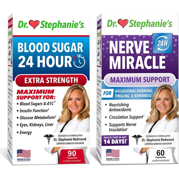 Pharmaganics Dr. Stephanie's 24 Hour Extra-Strength Support + Nerve Miracle Bundle