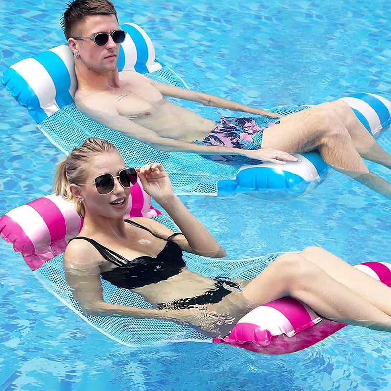 FUNNYTA 3 Pack Water Hammock, 4-in-1 Multi-Portable Water Pool Float