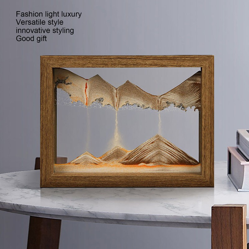 Moving Sand Art Picture 3D Dynamic Quicksand Painting Ornament Decoration