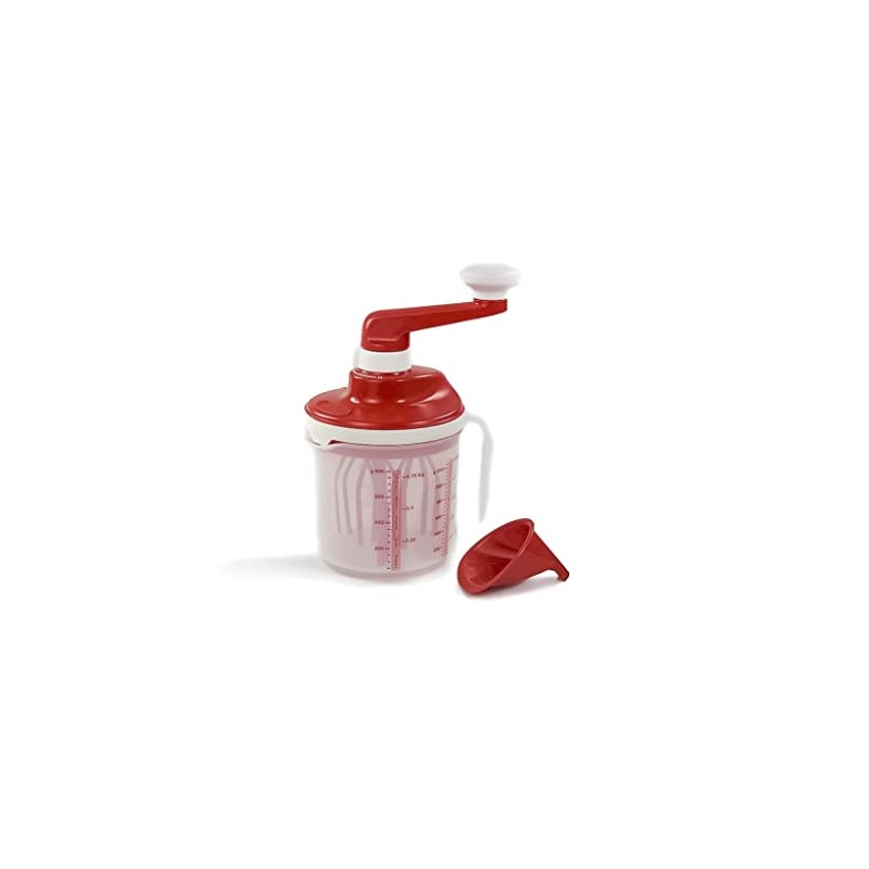 Tupperware Chef Easy Mixx Red and White Cream Egg White