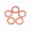 Sutemribor 150PCS 8 Sizes Copper Metric Sealing Washers Flat Washers