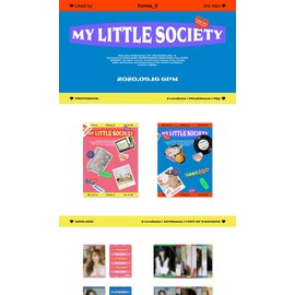 Fromis_9 My Little Society 3rd Mini Album My Society Version CD+72p PhotoBook+1p Mini Card+2p PhotoCard+Tracking SealedQ