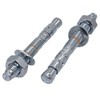 (2 Pieces) Wedge Anchors M12 x 90 mm, Metal Dowels,