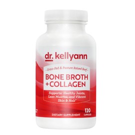 Dr. Kellyann Bone Broth Capsules | 500mg Collagen Per Serving | Supports Gut Health | Joint & Cartilage Repair | Skin Hair Nails | Fasting Support | Grass-Fed Beef | Digestive Wellness | 40 Servings