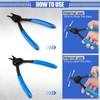 Janhemei 12 Piece Snap Ring Pliers Set, Transformable Internal/External Retaining