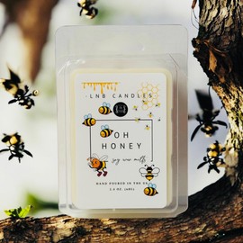 3 PACK Honey Scent Wax Melt Made In USA Fragrance Melts Tarts Luxury Premium Soy 3 2.4 ox Clean Ingredients Essential Oils Hand Poured Cubes Long Lasting Strong