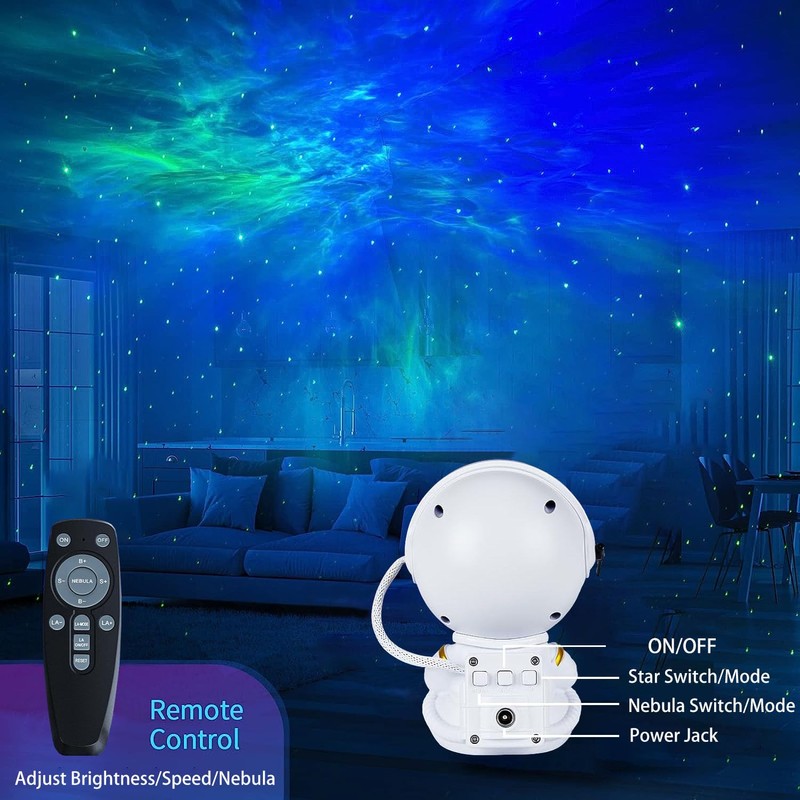 VEANANO Astronaut Galaxy Projector, Star Projector Night Light, Spaceman Light