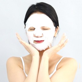 White Eye Glow Whitening Whitening Tone Up Cotton Mask Pack / 하얀눈 광채 미백 화이트닝 톤업 순면 마스크팩