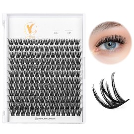 ACTROL Individual Eyelash Clusters ACT-B 0.07 12-18 mm Mix D Curl - Natural & Voluminous Eyelashes, Reusable DIY Eyelash Extensions for Individual Looks - Hypoallergenic & Cruelty-Free