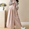 Momkong Summer Maternity Vest Dress Maternity Dress M