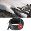 H&G lifestyles Roof Heat Cable Snow De-Icing Kit Self-Regulating Plug-in