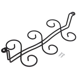 Wine Glass Rack, 13 inch Wine Glass Holder Under Cabinet Stemware Rack Hanger with 6 Hooks Kitchen Metal Hanging Organizer Glass Display Storage Rack for Home Kitchen Bar
