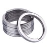 HeeYaa 10 Pieces of 1-inch Flat Key Rings - Metal