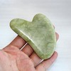 SHARVGUN Gua Sha Scraping Massage Facial Tool Green Jade Stone