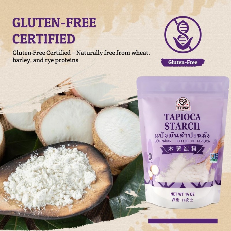 52USA Tapioca Starch, 2 Pack (28oz Total) | Tapioca Flour