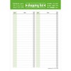 PRICARO Shopping List "Typo", magnetic, green, A5, 25 sheets, set