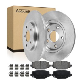 AUTOCLUB Rear Brake Kit, for Dodge Grand Caravan Journey 2012 2013 2014 2015 2016-2020 Ceramic Brake Pads and Rotors Kit, for Chrysler Town & Country Ram C/V, VW Routan Brakes Replacement, 12.91" Rear