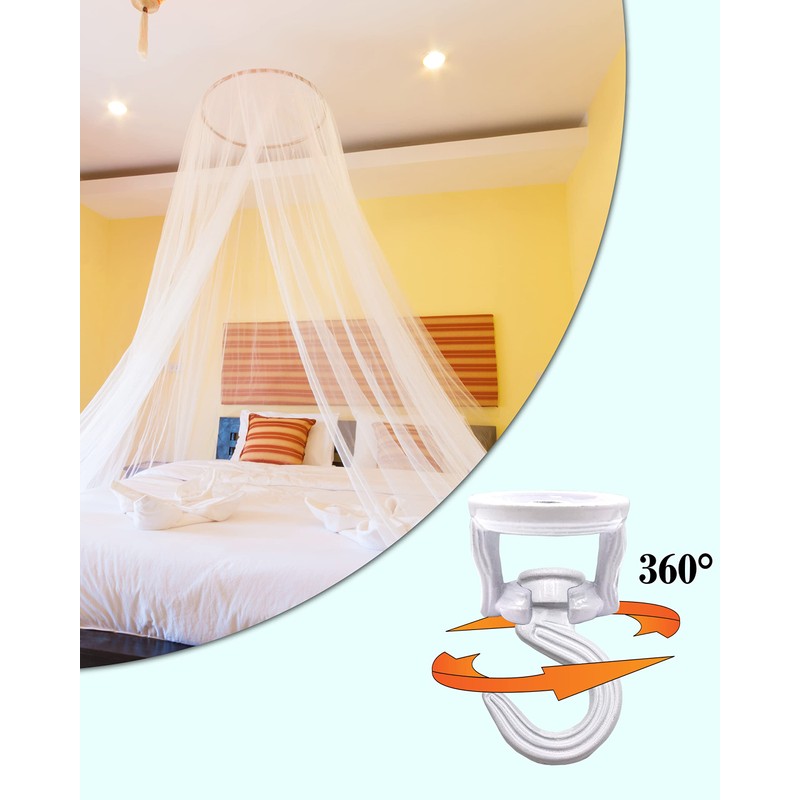 NACETURE Swivel Swag Hooks for Ceiling Hanging - Ceiling Hooks