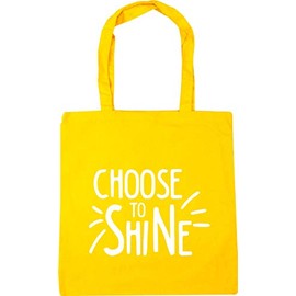 Hippowarehouse Choose to shine Tote Shopping Gym Beach Bag 42cm x38cm, 10 litres