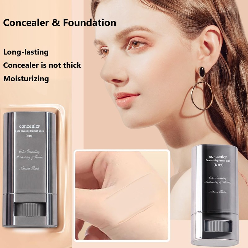 KARLOR Foundation Stick, Concealer Stick Light Foundation Makeup Nude Foundation
