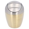 Desktop Small Trash Can Multipurpose 304 Stainless Steel Mini Trash