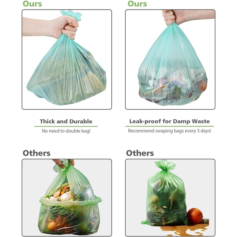 Biodegradable 8 Gallon Trash Bags, AYOTEE Garbage Bags 8 gallon,