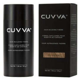 Hair Building Fibers by CUVVA for Fine & Thinning Hair (MEDIUM BLONDE) - Thicker Looking Hair in 15 Seconds - 10 Different Shades for Men & Women - 0.87oz