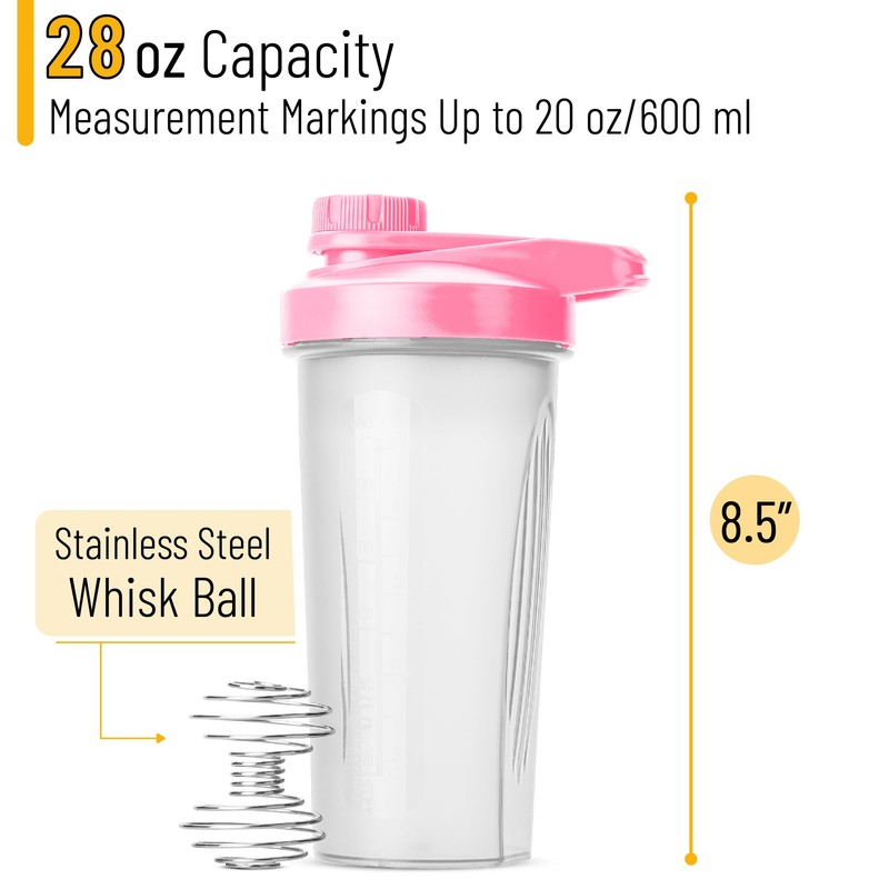 Mr. Pen- Shaker Bottles for Protein Mixes with Twist Cap,