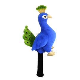Scott Edward Funny Golf Club Cover Fit Good for Drivers Golf Club Cute Animal Zoo Design Soft Functional Golf Headcover Stylish Protection for Men and Women (Peacock-DR)