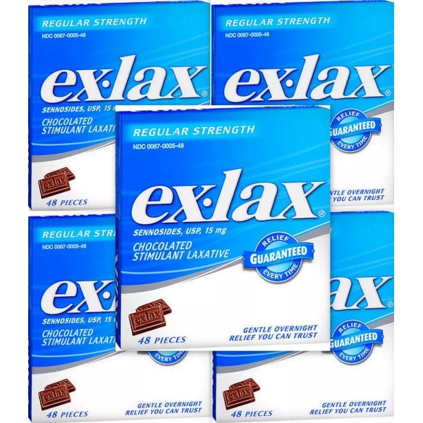 ex-lax ( Pack of 5 ) Ex Lax Chocolate Pieces