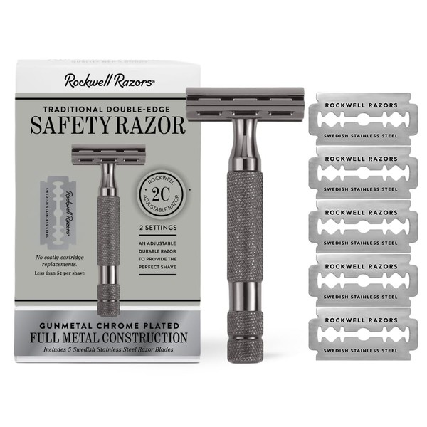 ROCKWELL RAZORS ROCKWELL RAZORS 2C Gunmetal Chrome Double Edge Safety