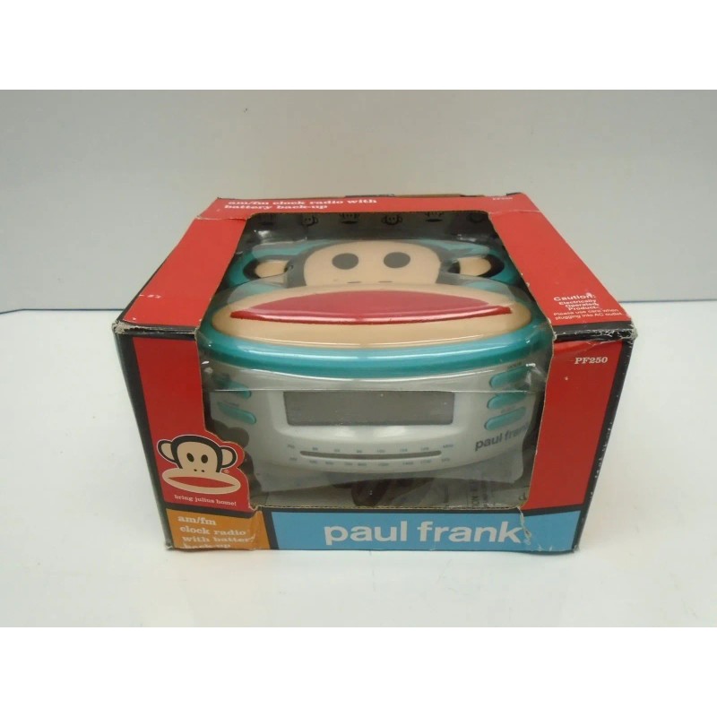 Paul Frank pf250 am/fm desktop radio clock with back up