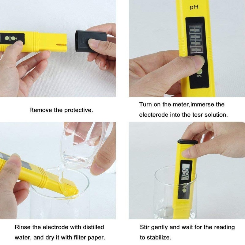Nynelly Professional PH Meter Automatic Calibration Function and 0.00-14.00 Measuring