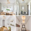 Bargeni Semi Flush Mount Ceiling Light Fixture,12.5 inch Drum Flush