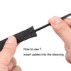 uxcell PET Cord Protector, 6.5Ft-8mm Wire Loom Cable Sleeve for