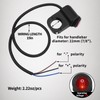 Zihvfzu 2PCS 7/8" Handlebar Switch - 12V Aluminum Alloy Motorcycle