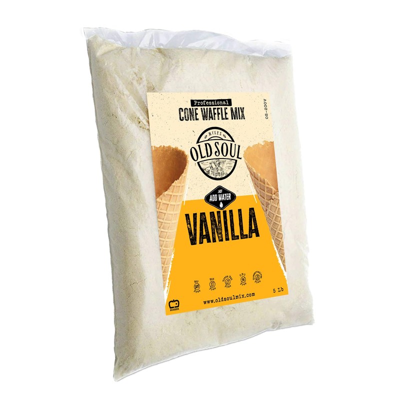 OLDSOUL Professional Cone Waffle Mix | Vanilla Flavour | Batter