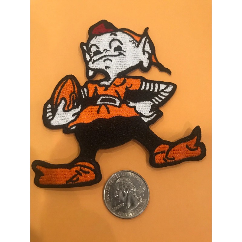 Unbranded Cleveland Browns Vintage Embroidered Iron On Patch RARE 3.5”
