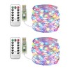 Clearhill USB Fairy Lights 2Pack,33ft/10M Colo 100LED USB Cooper Wire