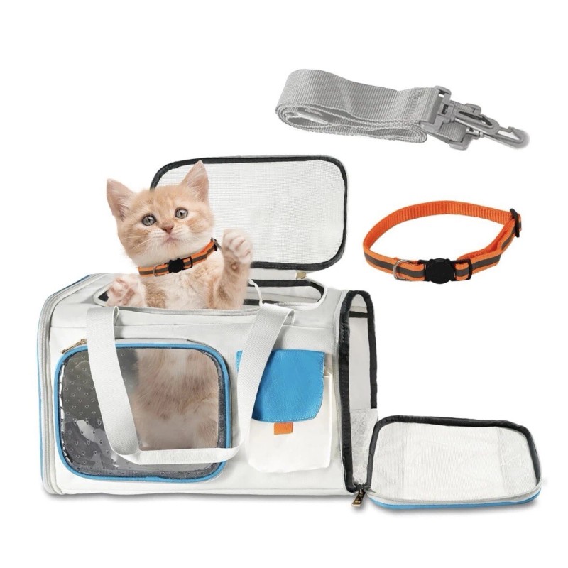 Soft Side Pet Carrier For Small Animals, Cats And Small