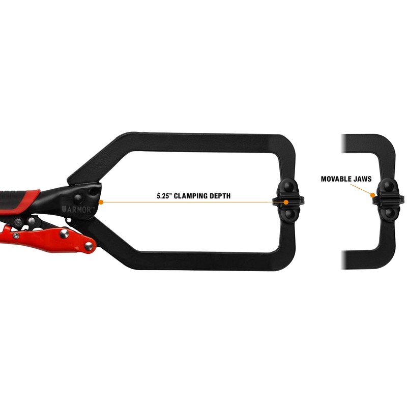 Armor Automatic 10" Locking C Clamp Welding with Swivel Pad