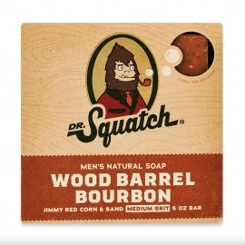 Dr. Squatch Men's Natural Soap, Wood Barrel Bourbon, 5 OZl