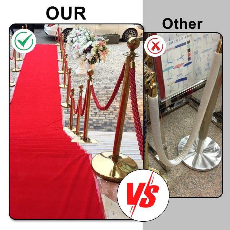 Aweisile Barrier Cord Yellow Barrier Rope with Hook Barrier Tape