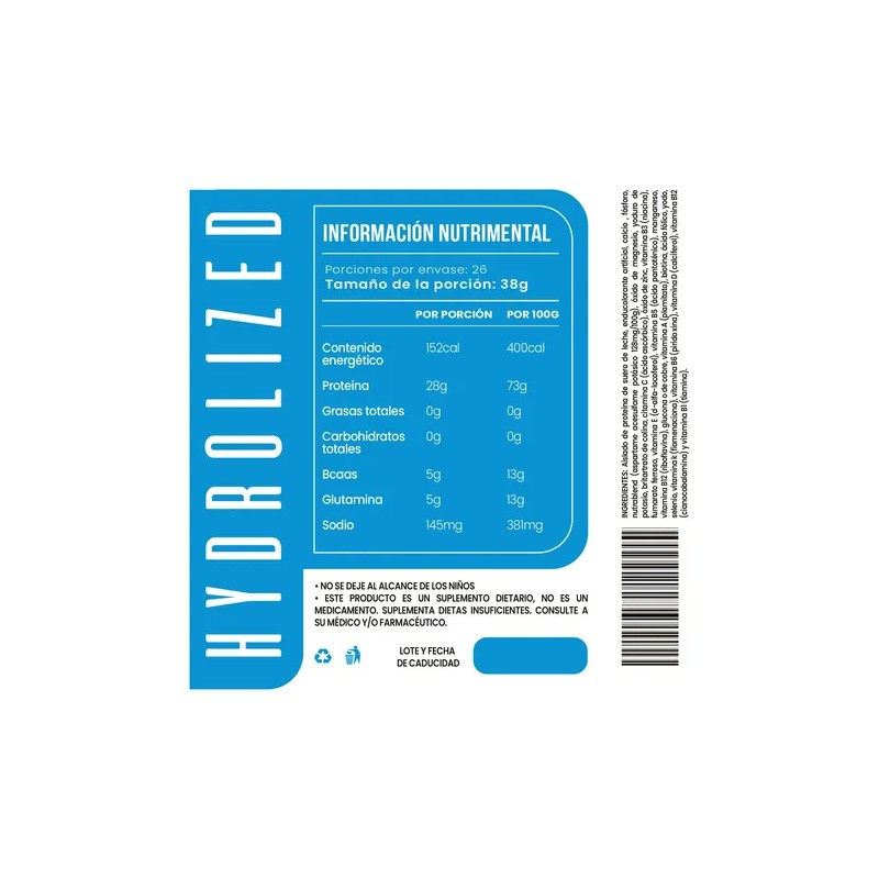 Proteína Whey Hidrolizada Isolate D-mon 1kg Varios Sabores