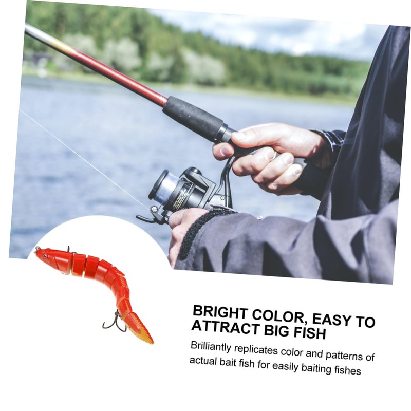 Sosoport 1pc Fishing Lure Bait Multi Jointed Abs Tackle with