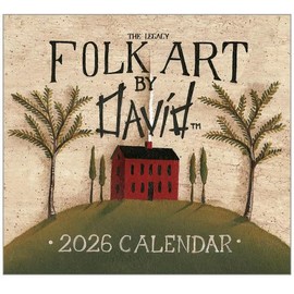 2026 Folk Art by David Wall Calendar