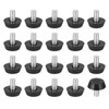 PATIKIL 20 Pcs M6 x 12mm Threaded Adjustable Furniture Level