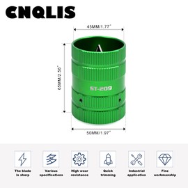 CNQLIS Copper Pipe Cleaner,1/4" to 1-5/8" Inner Outer Hard Tube Chamfering Tool,PVC and Copper Deburring Reamer Tubing Chamfer Tool