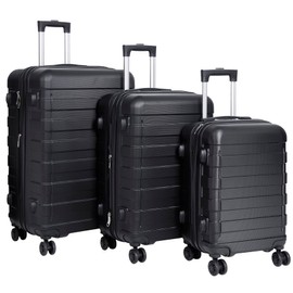 F2C Hardside Expandable Luggage Sets 3 Piece 22 inch 26 inch 30 inch Hardshell Suitcases with Height Adjustable TSA Lock Spinner Wheels Lightweight Sturdy